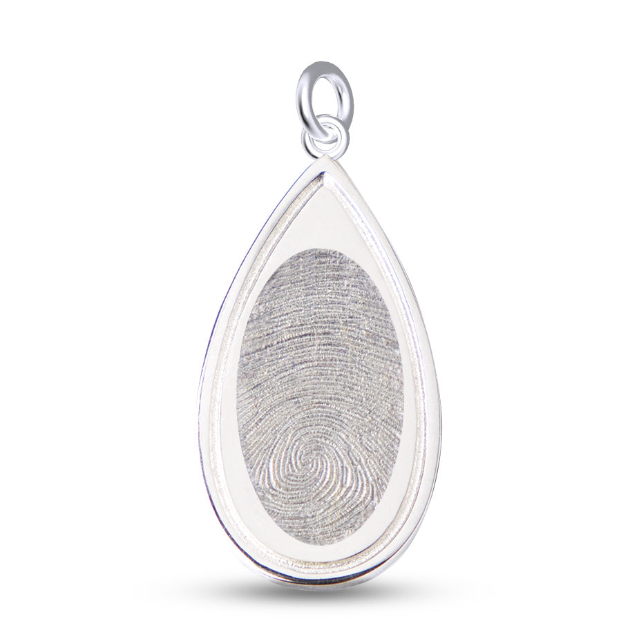Teardrop Fingerprint Pendant - Perry