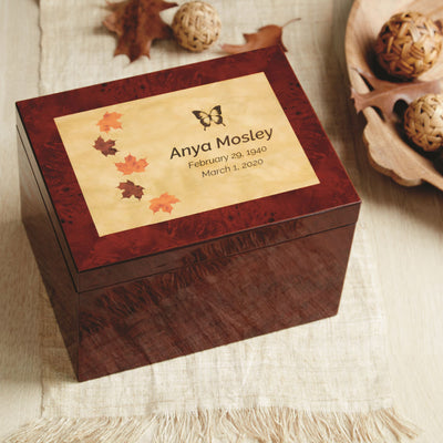 Autumn Leaves Memory Chest - Monarch