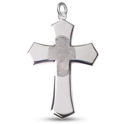 Cross Fingerprint Pendant - A Better Place